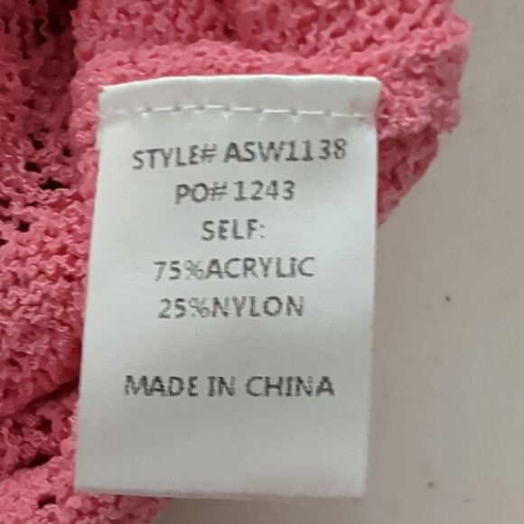 Elegant Pink Crew Neck Sweater - Picture 7 of 7